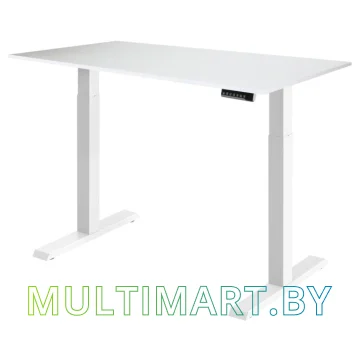 Стол для работы стоя ErgoSmart Electric Desk Compact 1380х800х18 мм (альпийский белый/белый) 